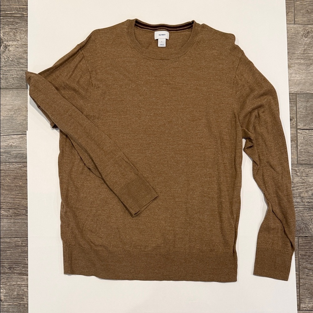 Old Navy Tan Crew Neck Sweater
